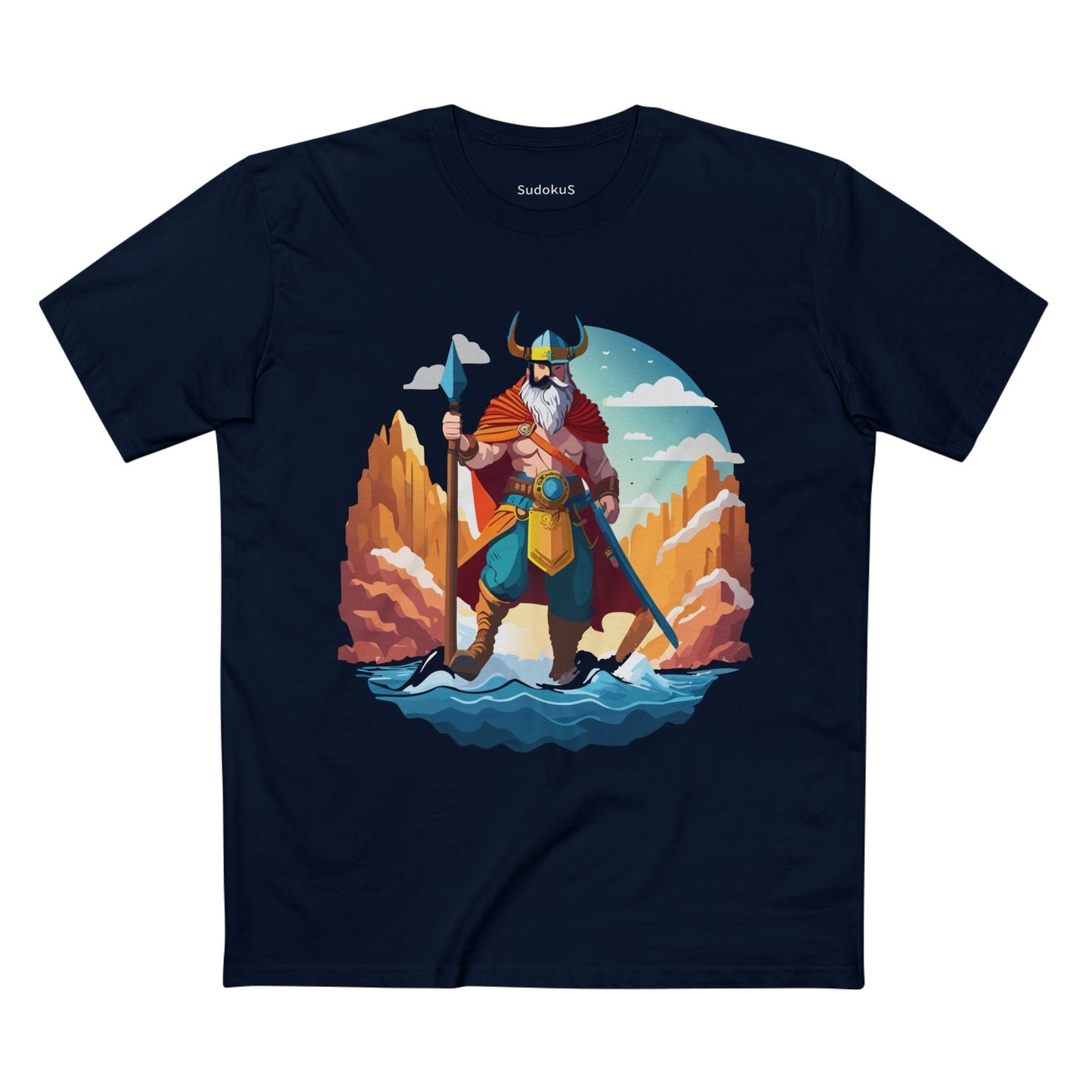 Viking Graphic Unisex 100 Cotton Staple Tee 7