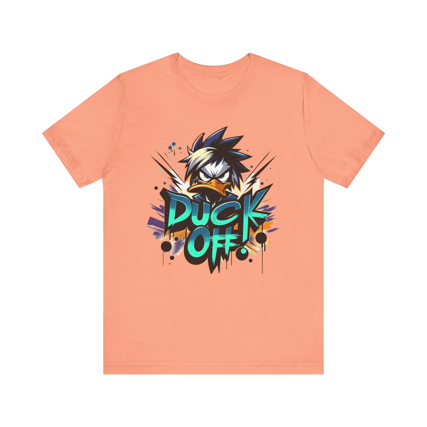 Duck Graphic Tee, Duck Shirt, Funny Bird Tee Shirt, Funny Animal T-Shirt, Cartoon Top, Animal Tees, Art Design T-Shirt