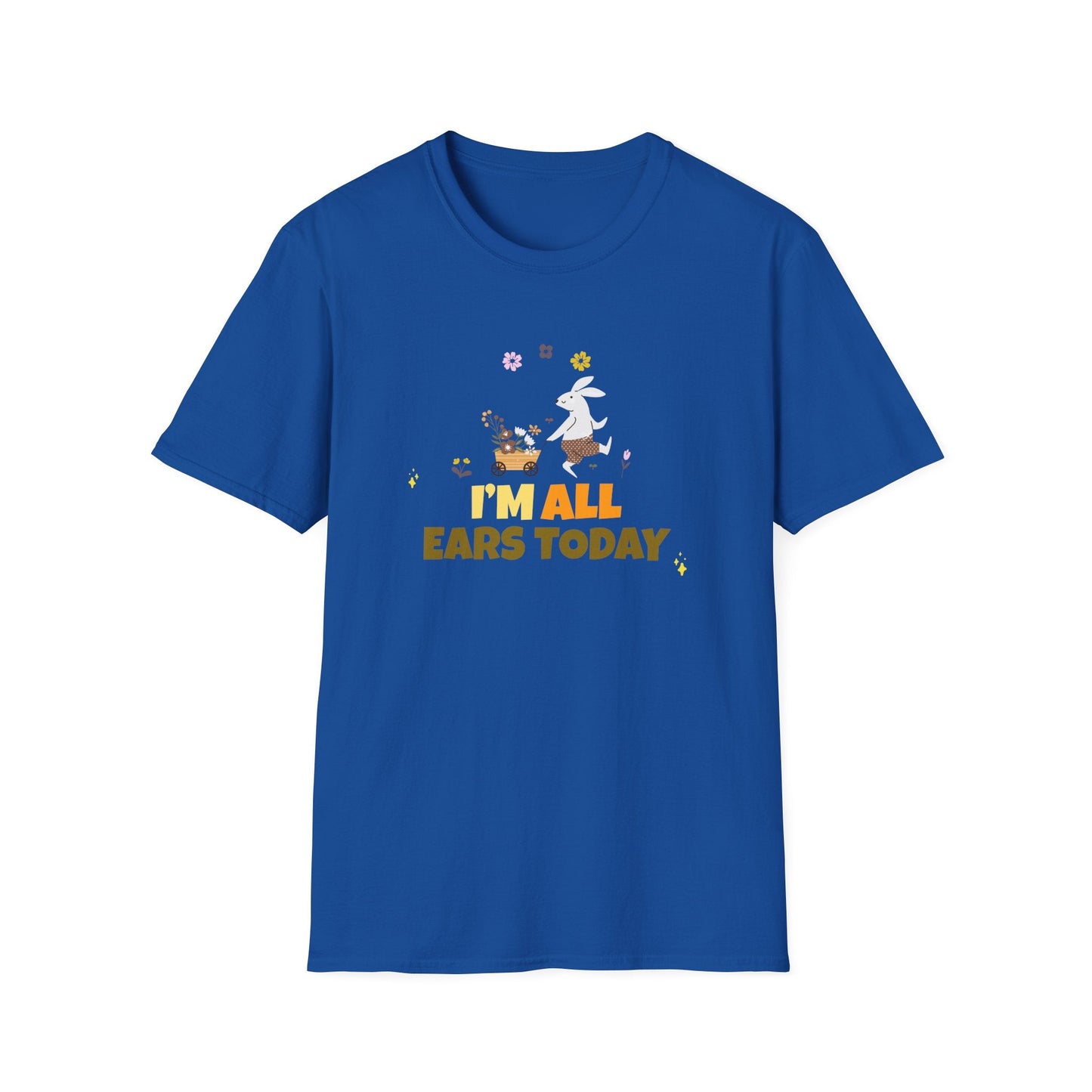 Easter Bunny T Shirt Unisex Gildan Softstyle Tee 100 Percent Ring Spun Cotton Easter Design