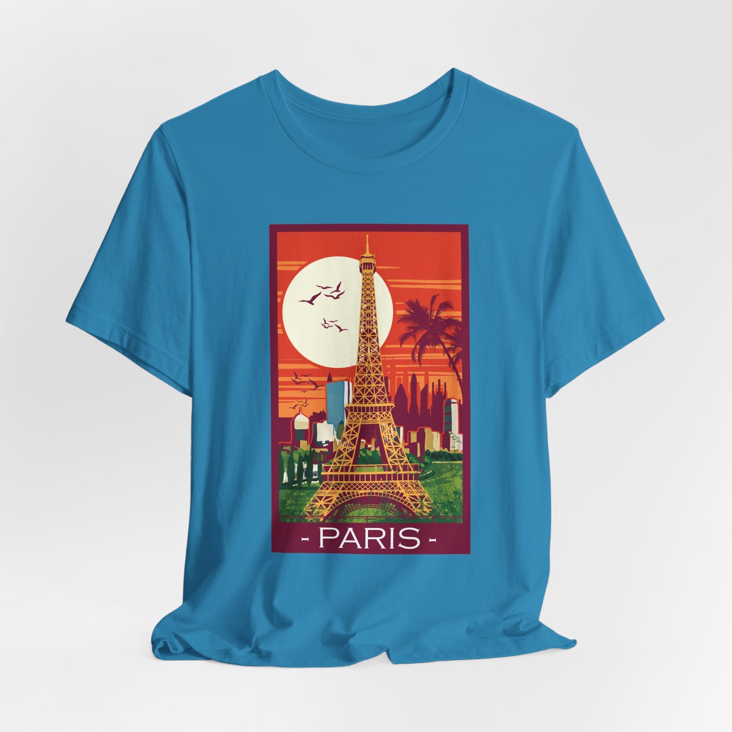 Retro Poster Paris Graphic Design Tee, Paris Shirt, Vintage Tees, Art Design T-Shirt, Graphic Tee, Retro Art Shirts