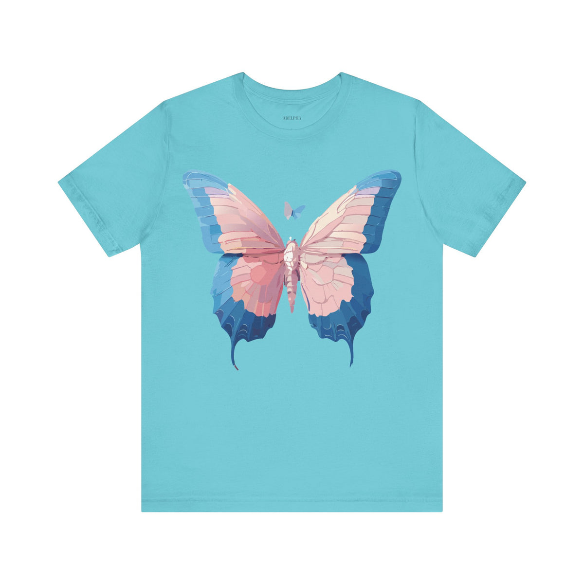 Butterfly Graphic Unisex Cotton Bella+Canvas Tee with Art Design n14