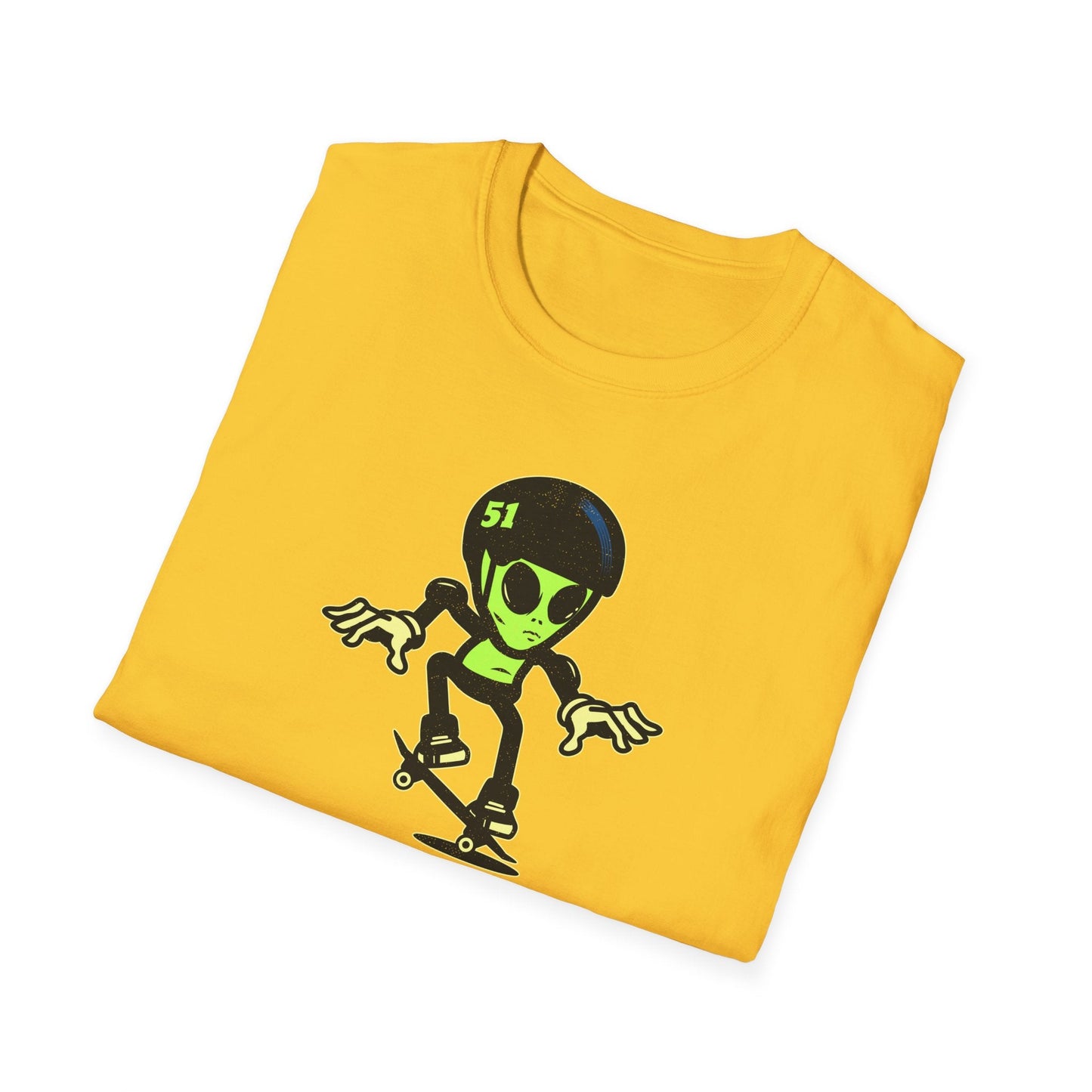 Alien Skateboard Space Invaders Shirt