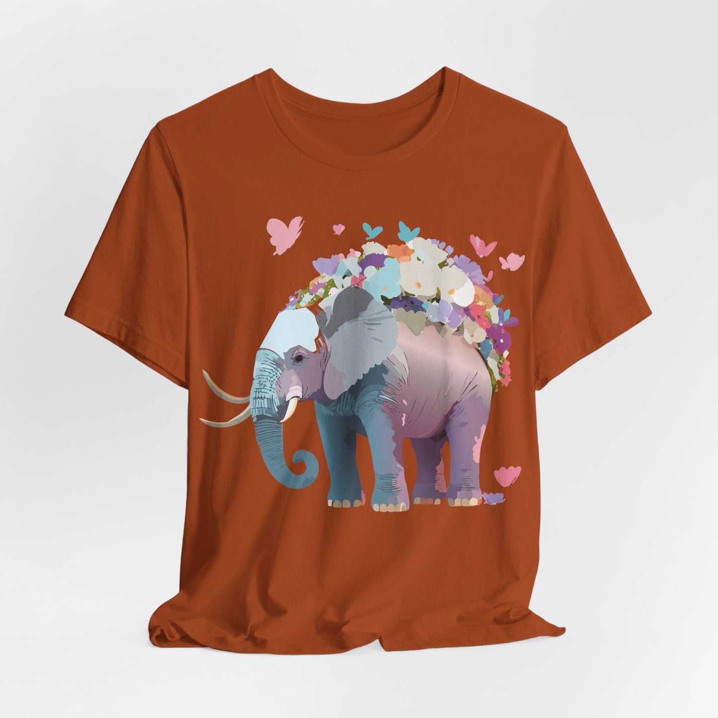 Elephant Shirt Graphic Tee Unisex Vintage Inspired Art Design By Adelpha Original Artwork