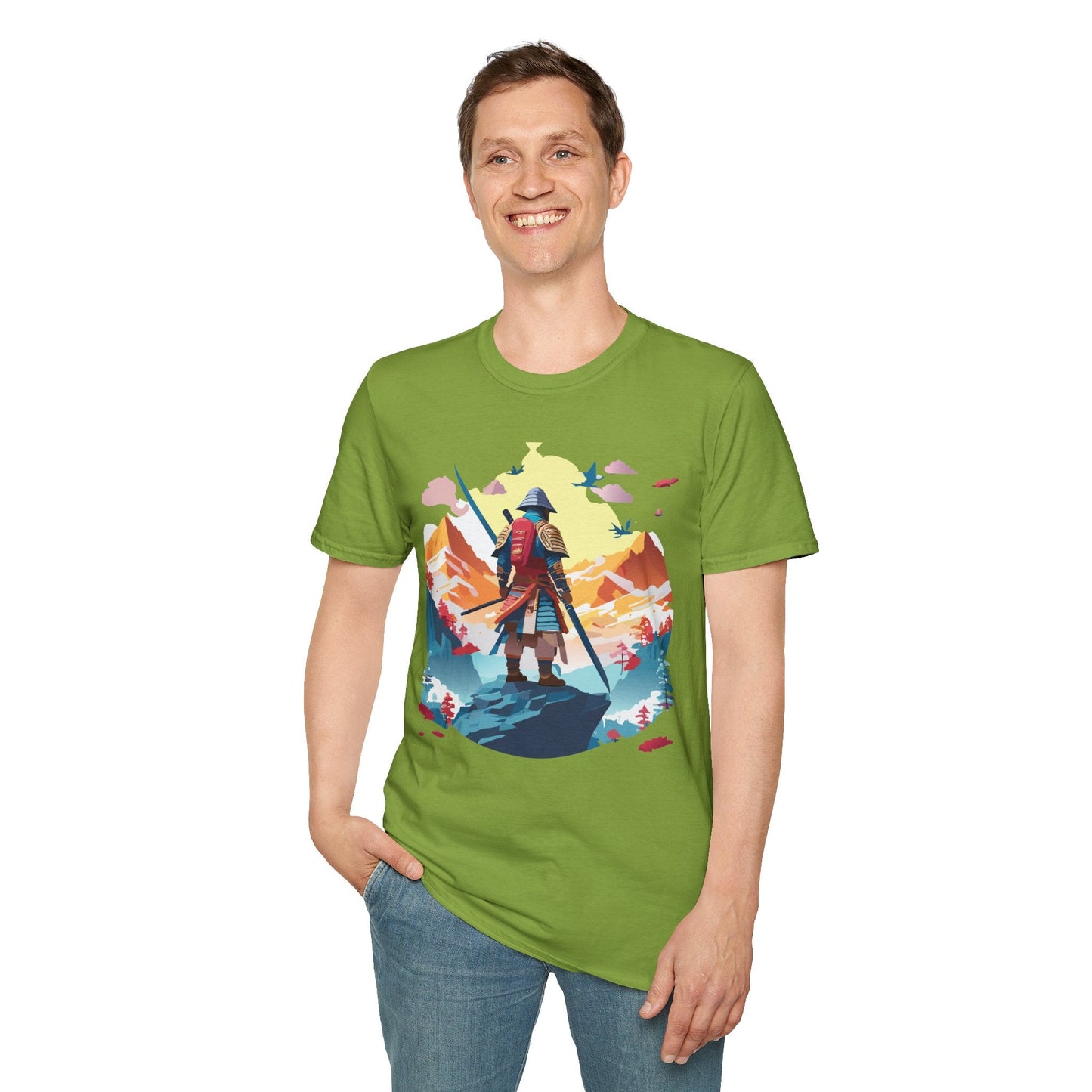 Samurai Shirt Unisex T Shirt Gildan Softstyle 64000 Cotton Tee For Everyday Comfort