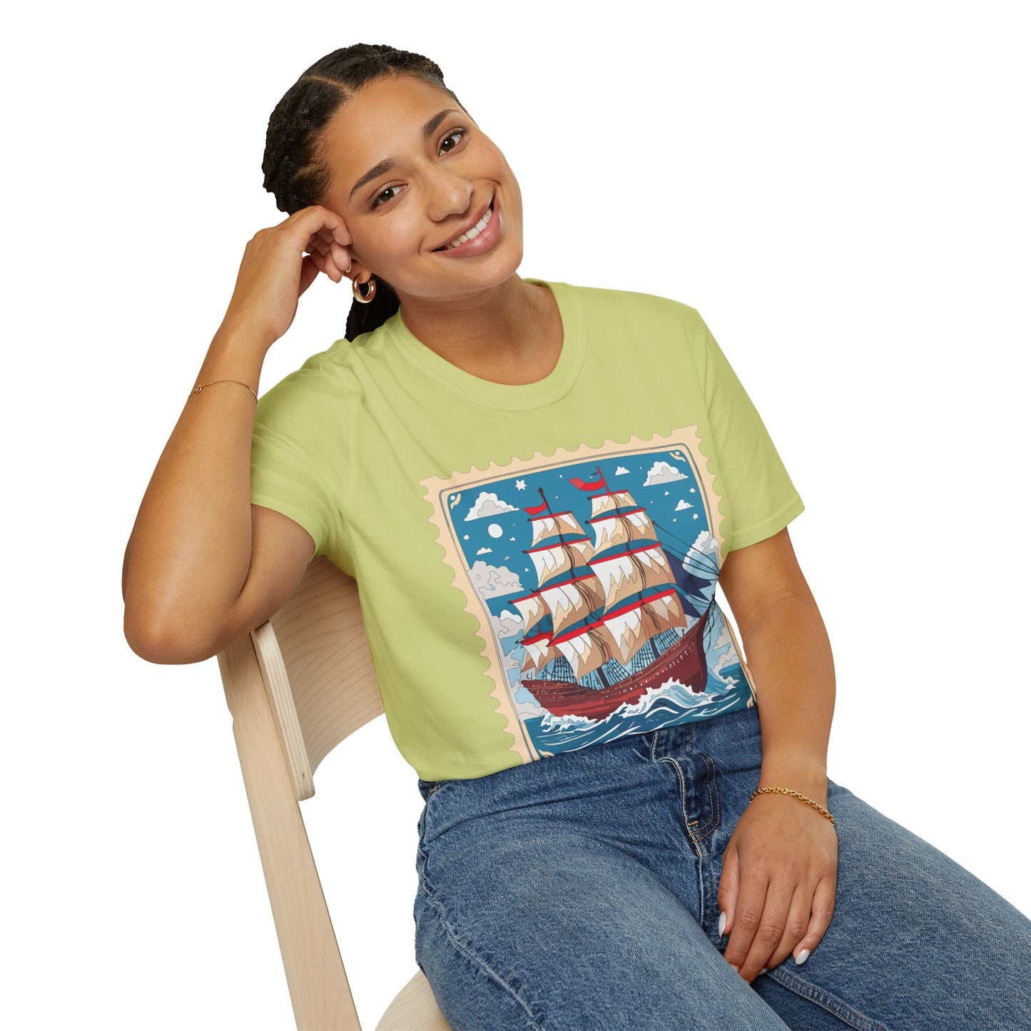 Unisex Softstyle Gildan 64000 Short Sleeve T Shirt Vessel Ship Frigate Tee For Everyday Comfort