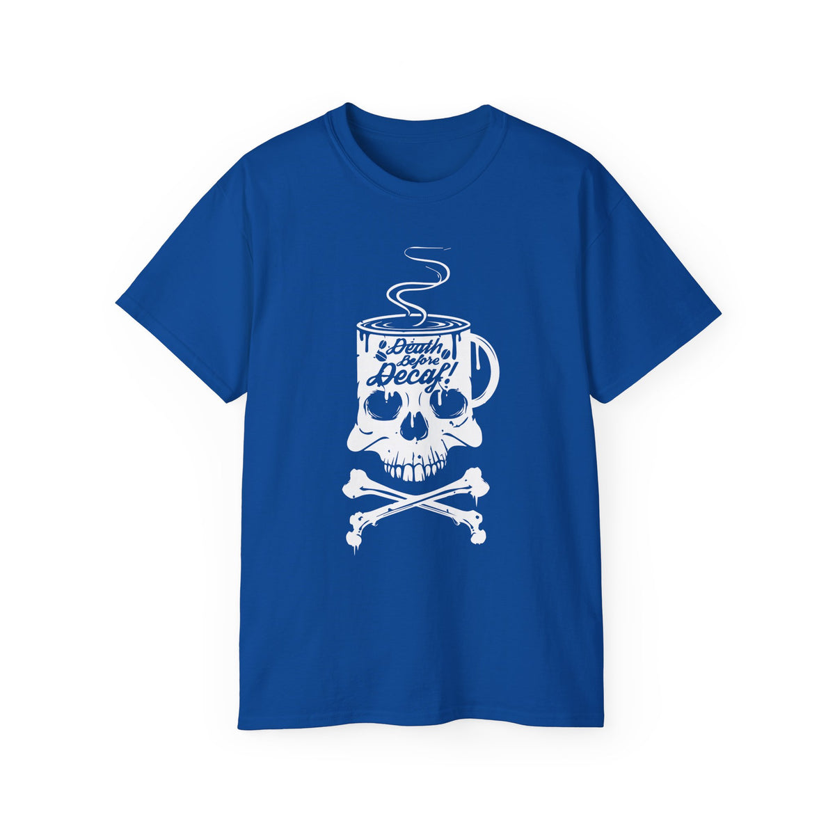 Skull Coffee Mug Skull and Crossbones Tee | Coffee Addict, Dark Cafe Design