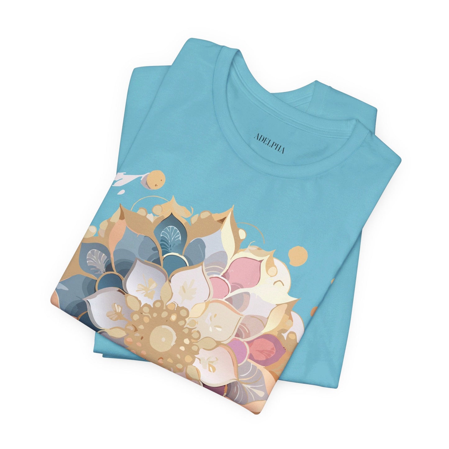 Mandala Graphic Tee For Men And Women By Adelpha Unisex Short Sleeve Art Design Shirt