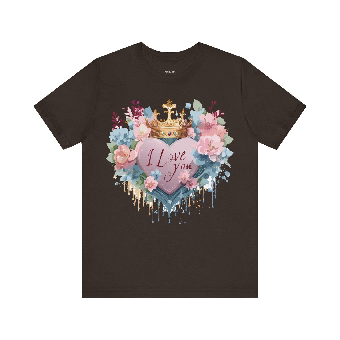 Valentine Graphic Tee Unisex Short Sleeve Jersey Shirt Adelpha Vintage Art Design