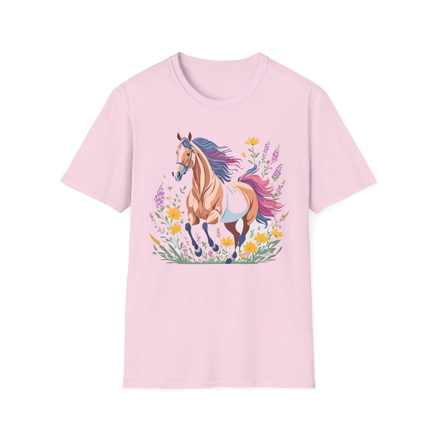 Horse Shirt Unisex Softstyle 64000 Cotton Tee Gildan 100 Percent Ring Spun