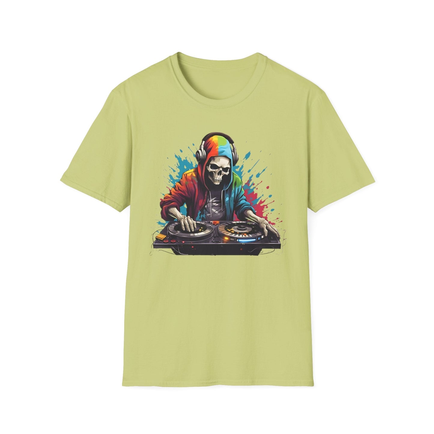 Skull Graphic Unisex Cotton T-shirt with Skeleton Artwork Design 8