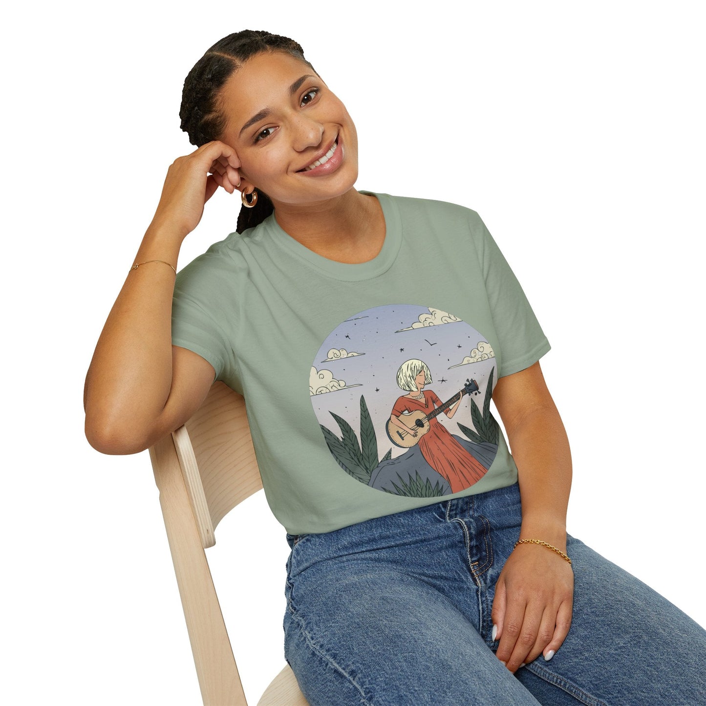 Womens Graphic T Shirts Art Design Tee Unisex Softstyle Gildan 64000 100 Percent Cotton