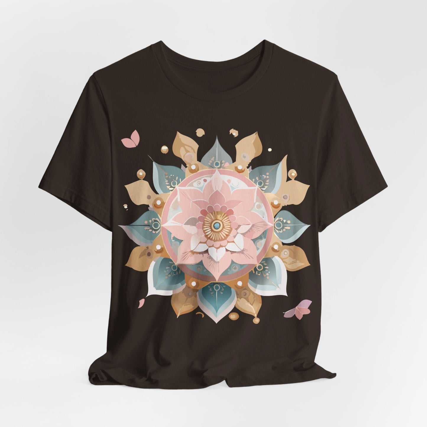 Adelpha Mandala Graphic Tee Unisex Vintage Inspired Art Design Shirt Premium Comfort