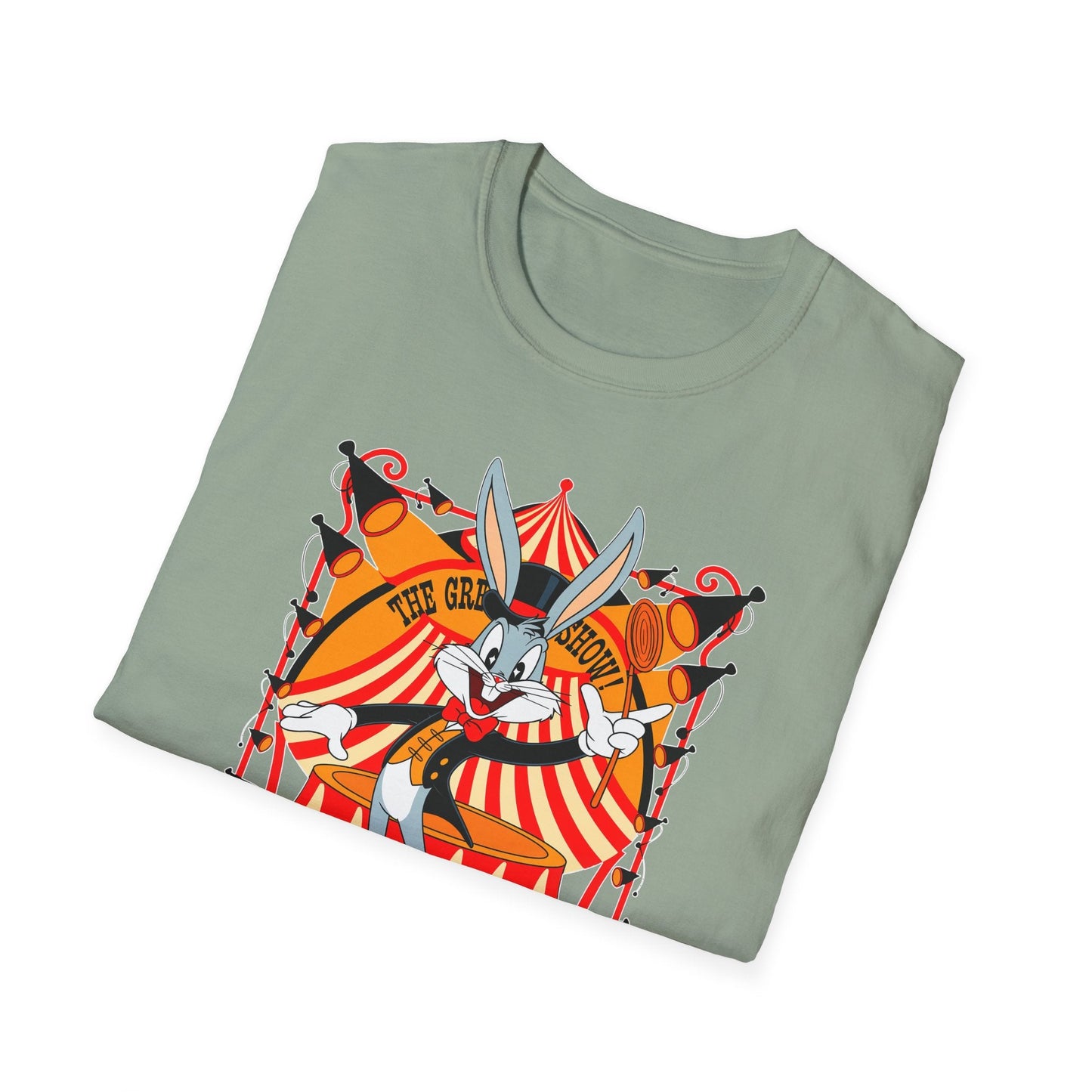 Cartoon Bunny Graphic Unisex Cotton Animal Animation Artwork Design Tee 43