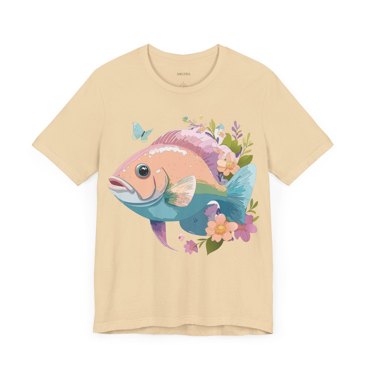 Adelpha Vintage Inspired Graphic Tee Unisex Jersey Short Sleeve Art Design Shirt