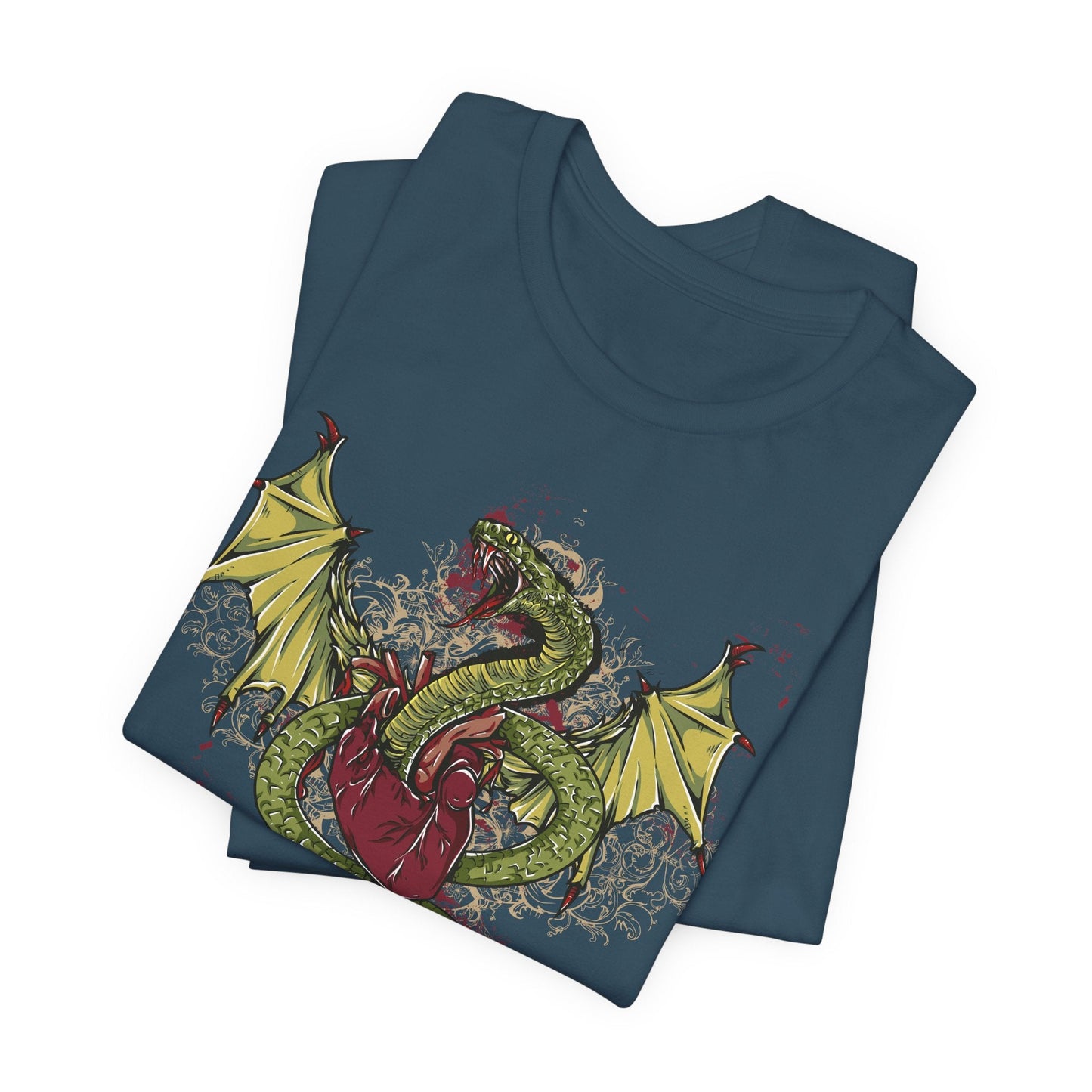 Dragon Illustration Graphic Unisex Cotton T-Shirt r29