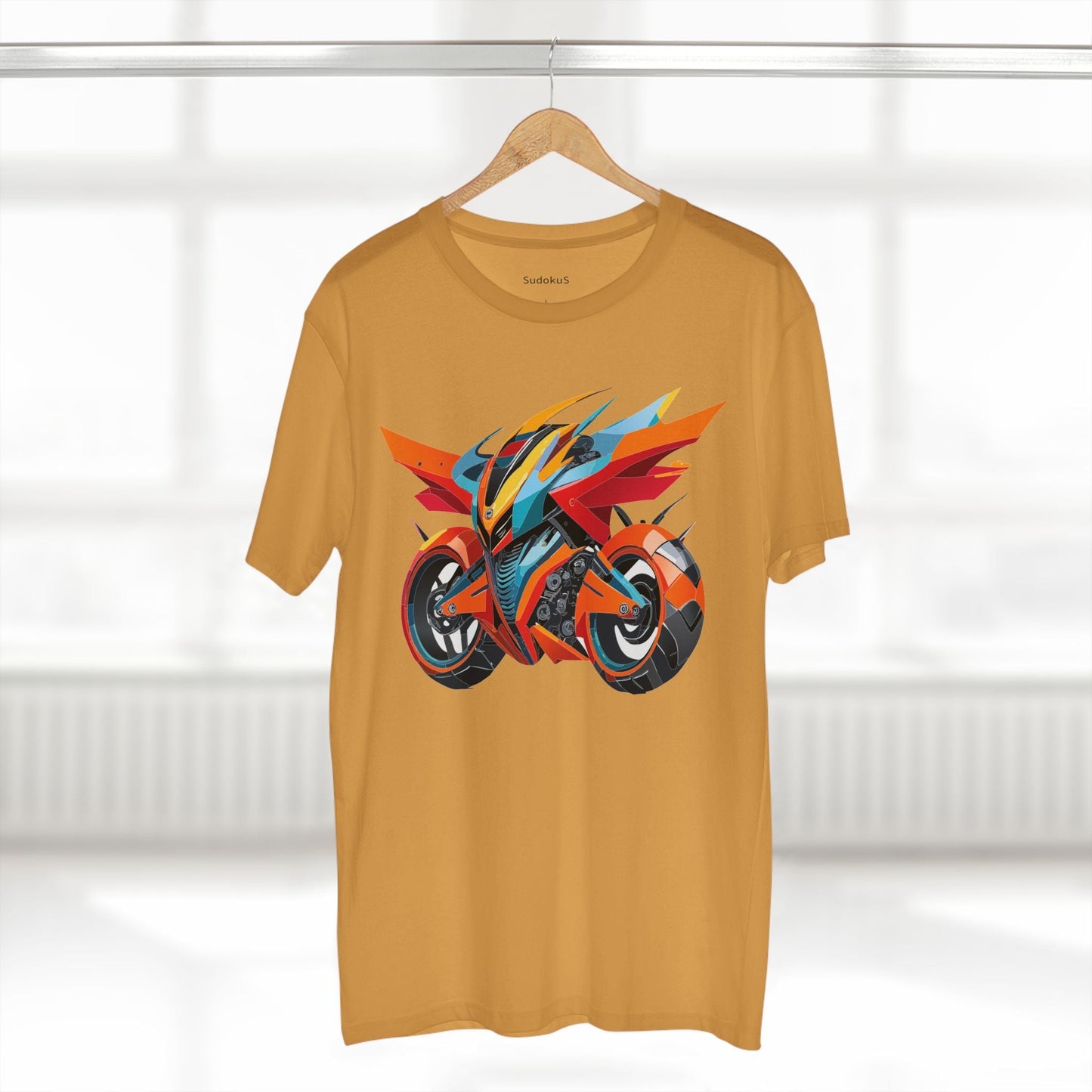 Moto Bike Graphic Unisex 100 Cotton Staple Tee 1