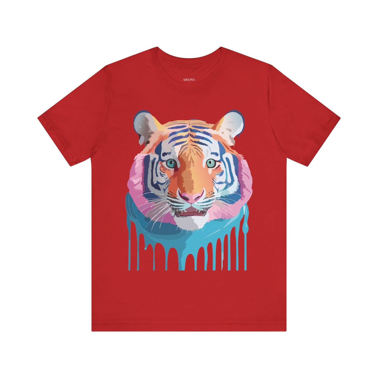 Tiger Graphic Unisex 100 Cotton Vintage Art with Animal Tee 17