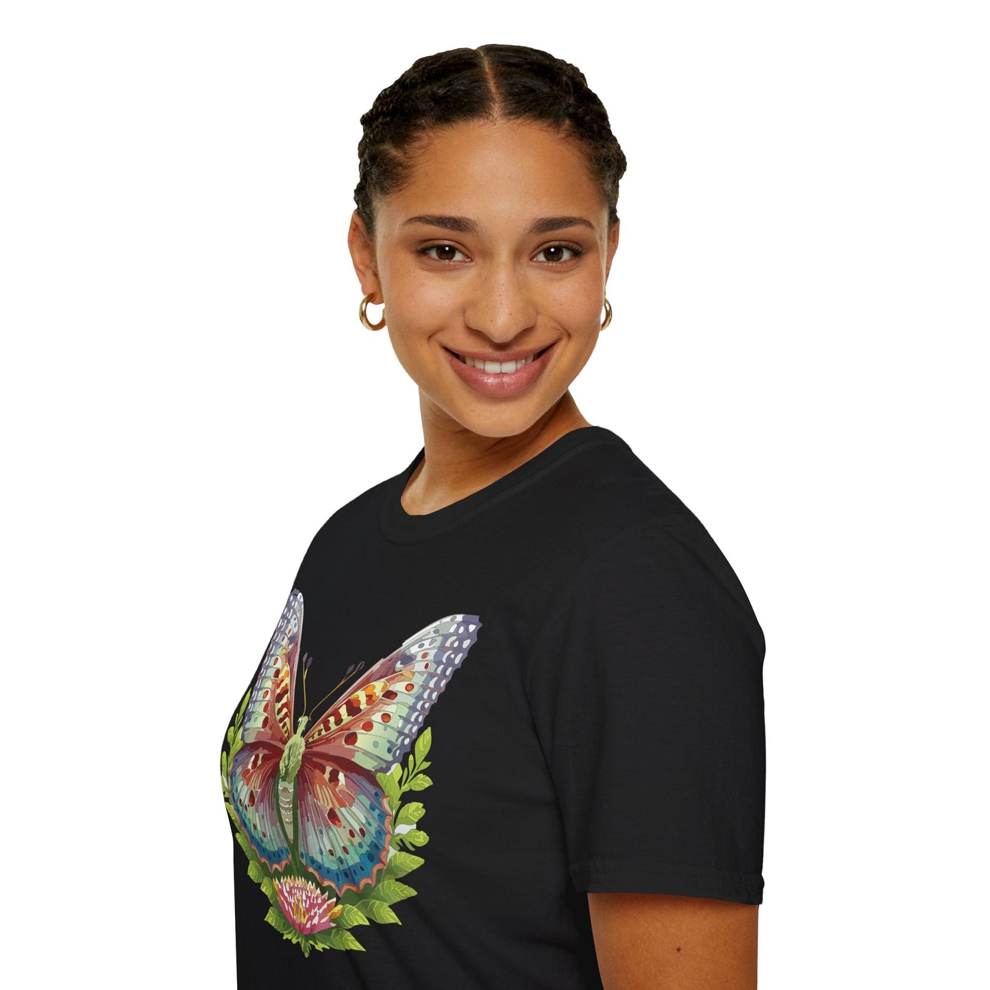 Butterfly Shirt Unisex T Shirt Gildan Softstyle 64000 Breathable Ring Spun Cotton Monarch Tee