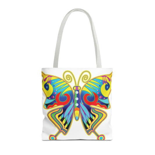 Canvas Bag with Butterfly Prints