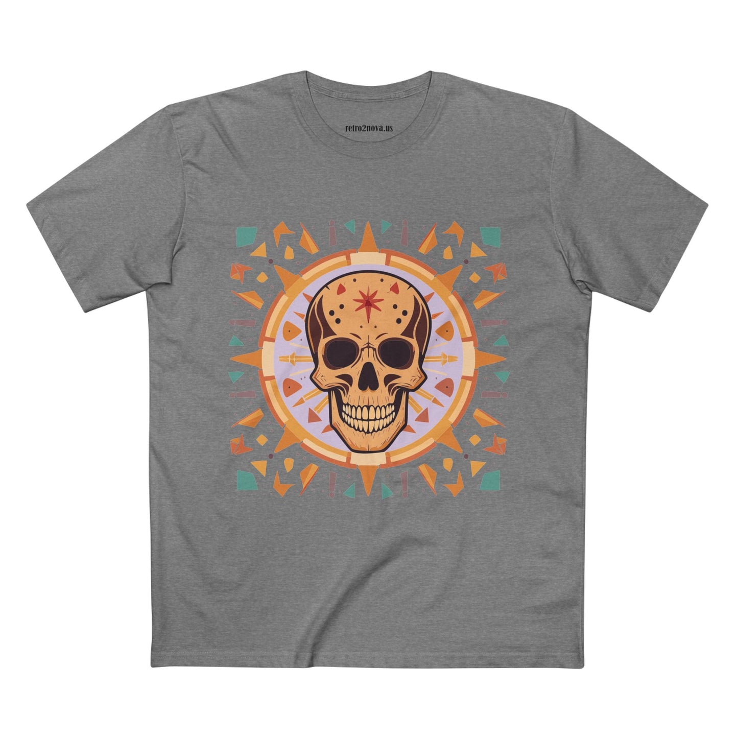 Skull Skeleton Shirt Unisex Premium Cotton Tee With Original Art Design Retro2Nova