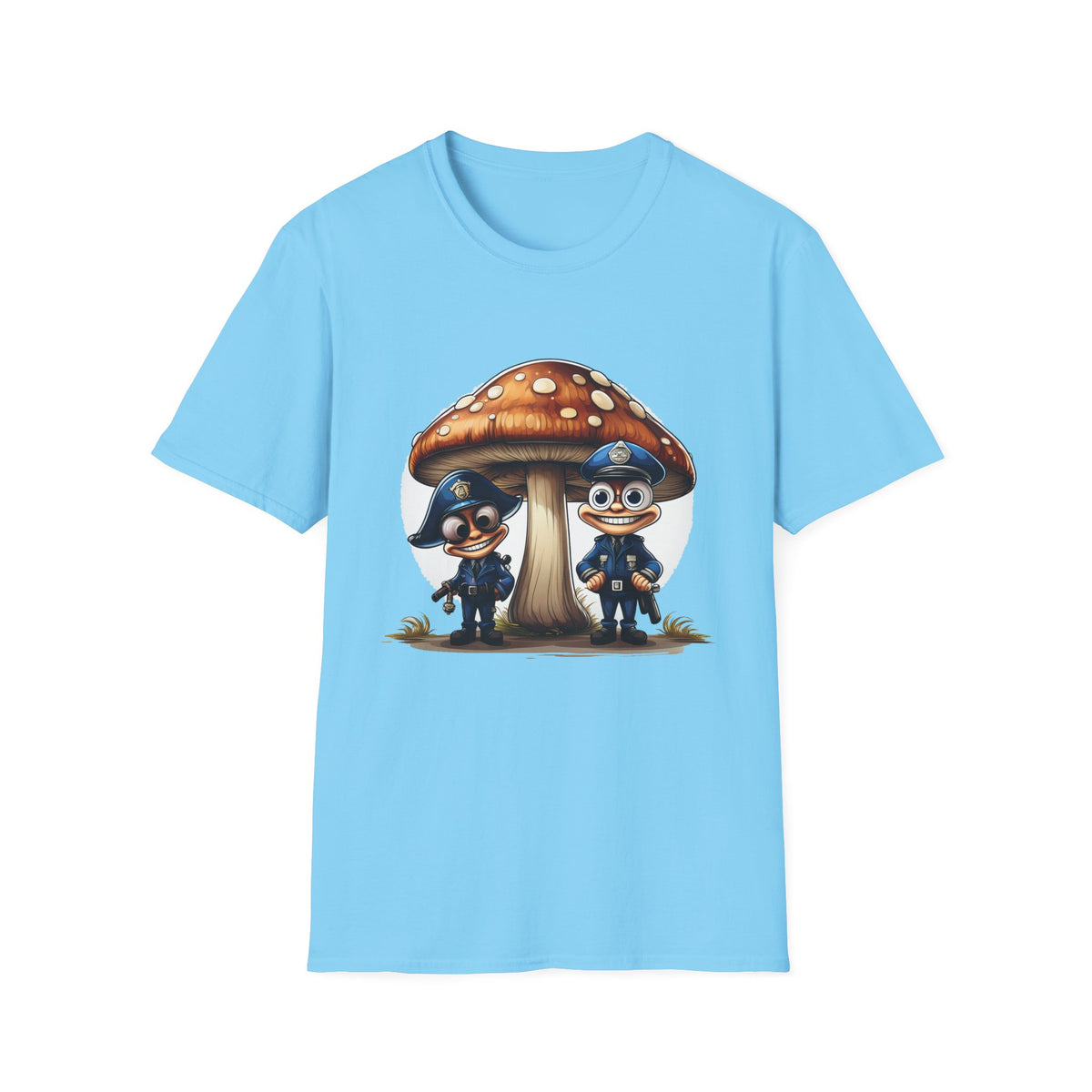 Funny Mashroom Cartoon  Graphic Tee Gildan Unisex 100 Cotton Tee Shirt c16