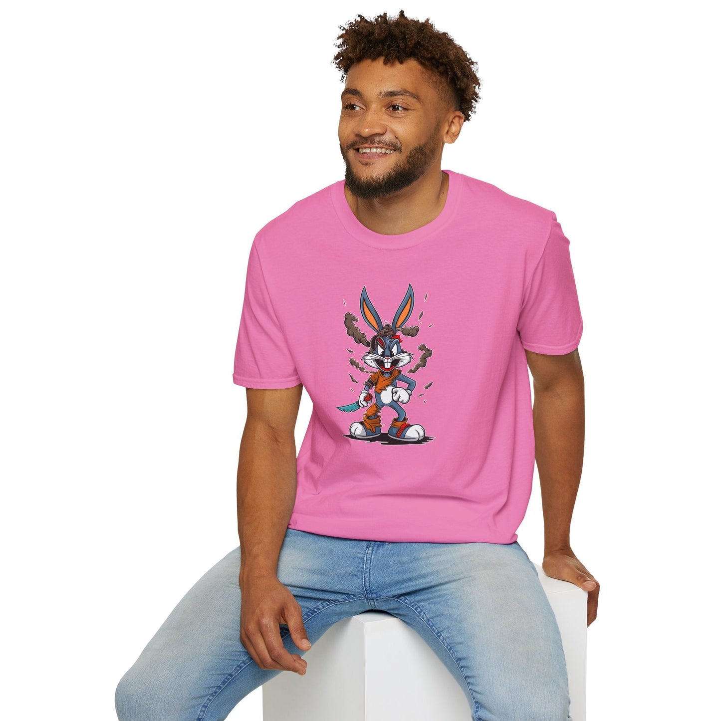 Bugs Bunny T Shirt Unisex Cartoon Tee Gildan Softstyle 64000 Comfortable Graphic Tee Classic