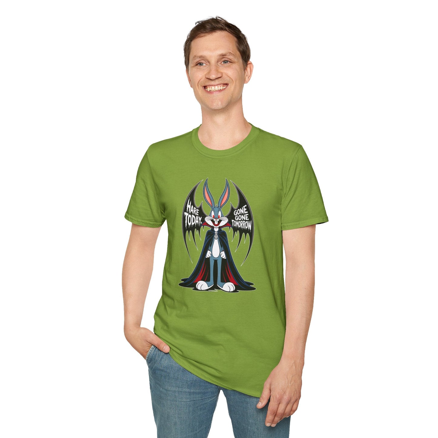 Bugs Bunny T Shirt Cartoon Art Design Unisex Gildan Softstyle 100 Percent Ring Spun Cotton