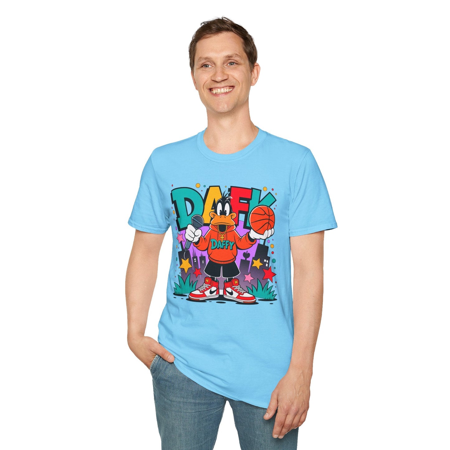 Funny Animals Cartoon T Shirt Unisex Graphic Tee Animation Shirt Softstyle Cotton
