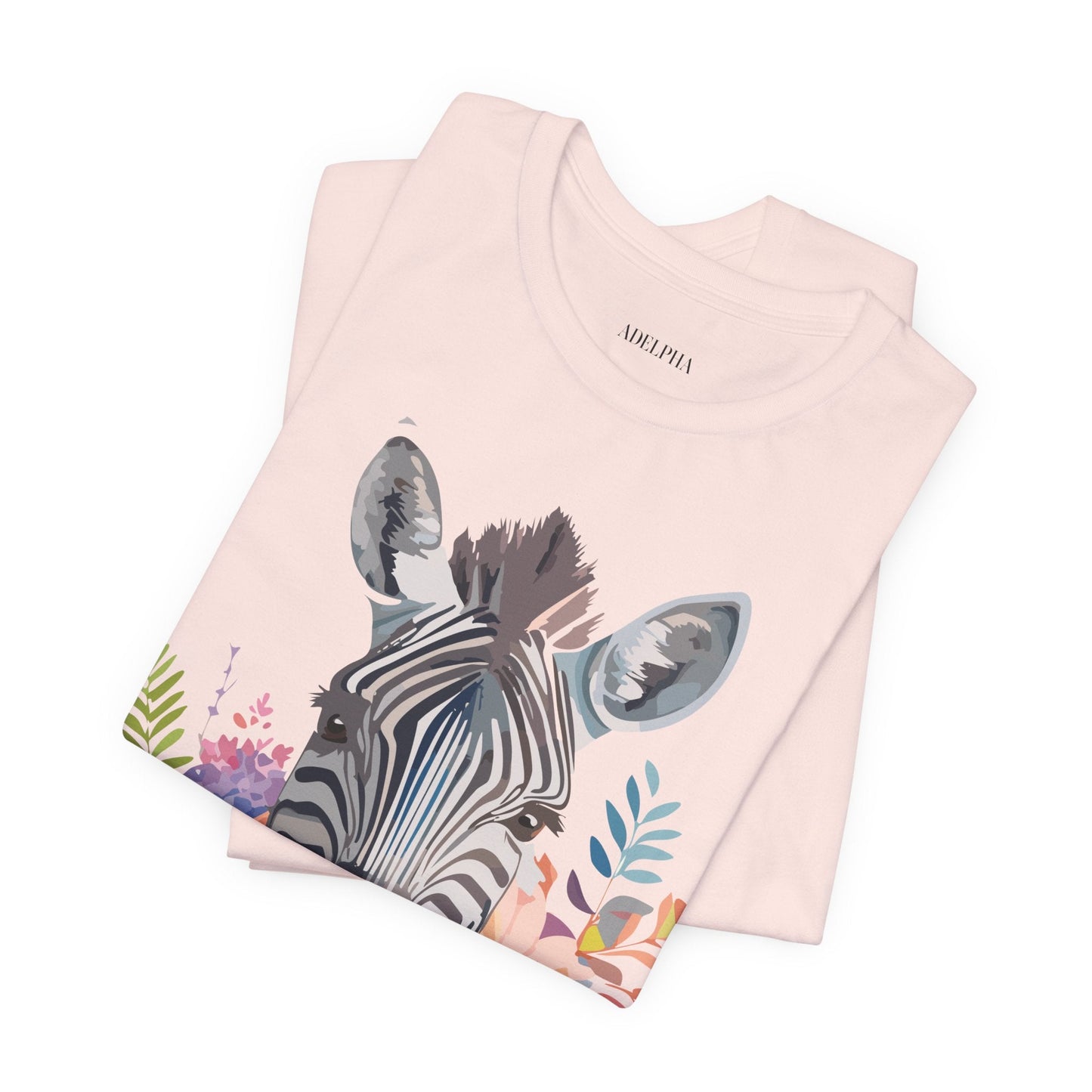Zebra Graphic Unisex 100 Cotton Vintage Animal Art T-Shirt 1