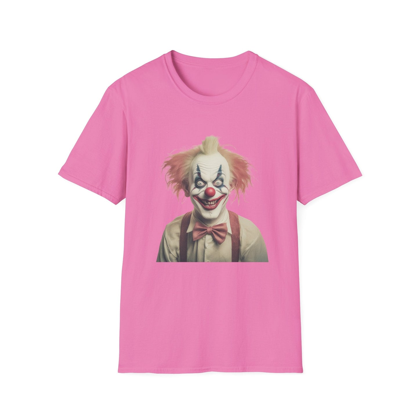 Clown Shirt Circus Tee Gildan Softstyle 64000 One Hundred Percent Ring Spun Cotton Lightweight