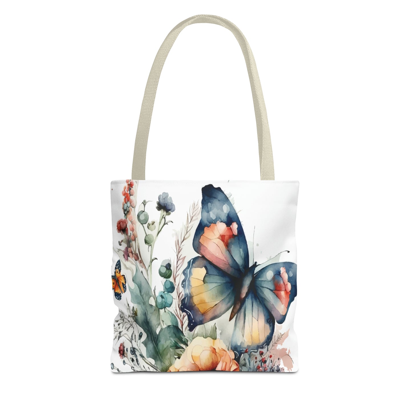 Canvas Bag with Butterfly Prints