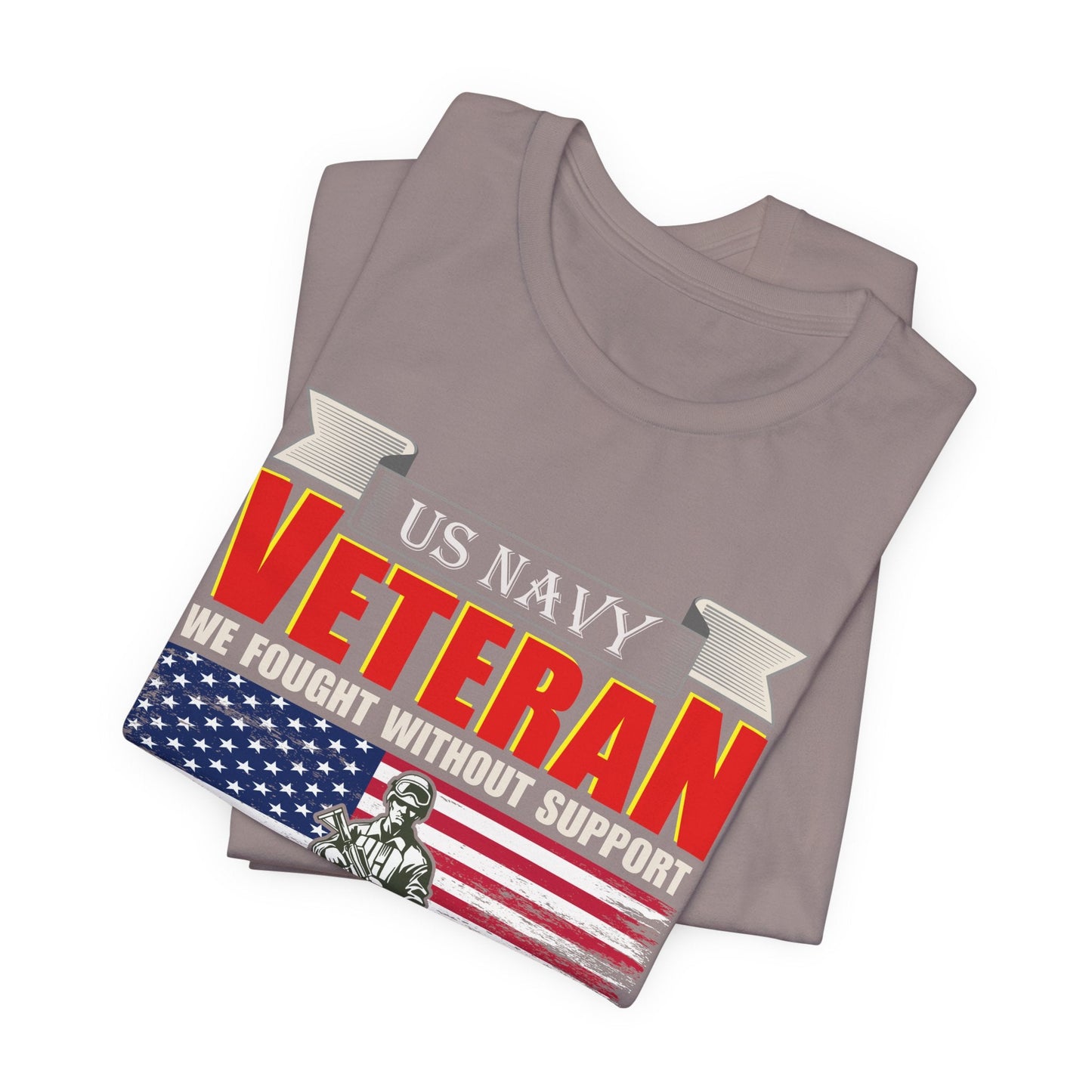 Army Veteran Patriotic Graphic Design Unisex Cotton T-Shirt v42
