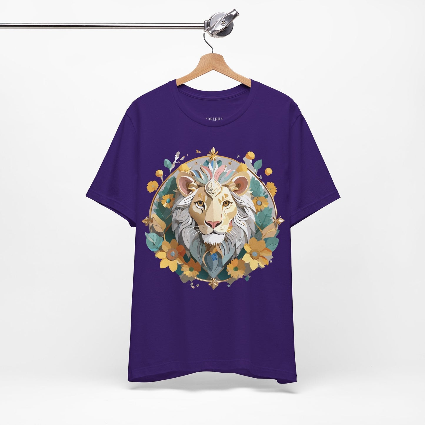 Medallion Graphic Unisex 100 Cotton Vintage Animal Medal Artwork Tee 58