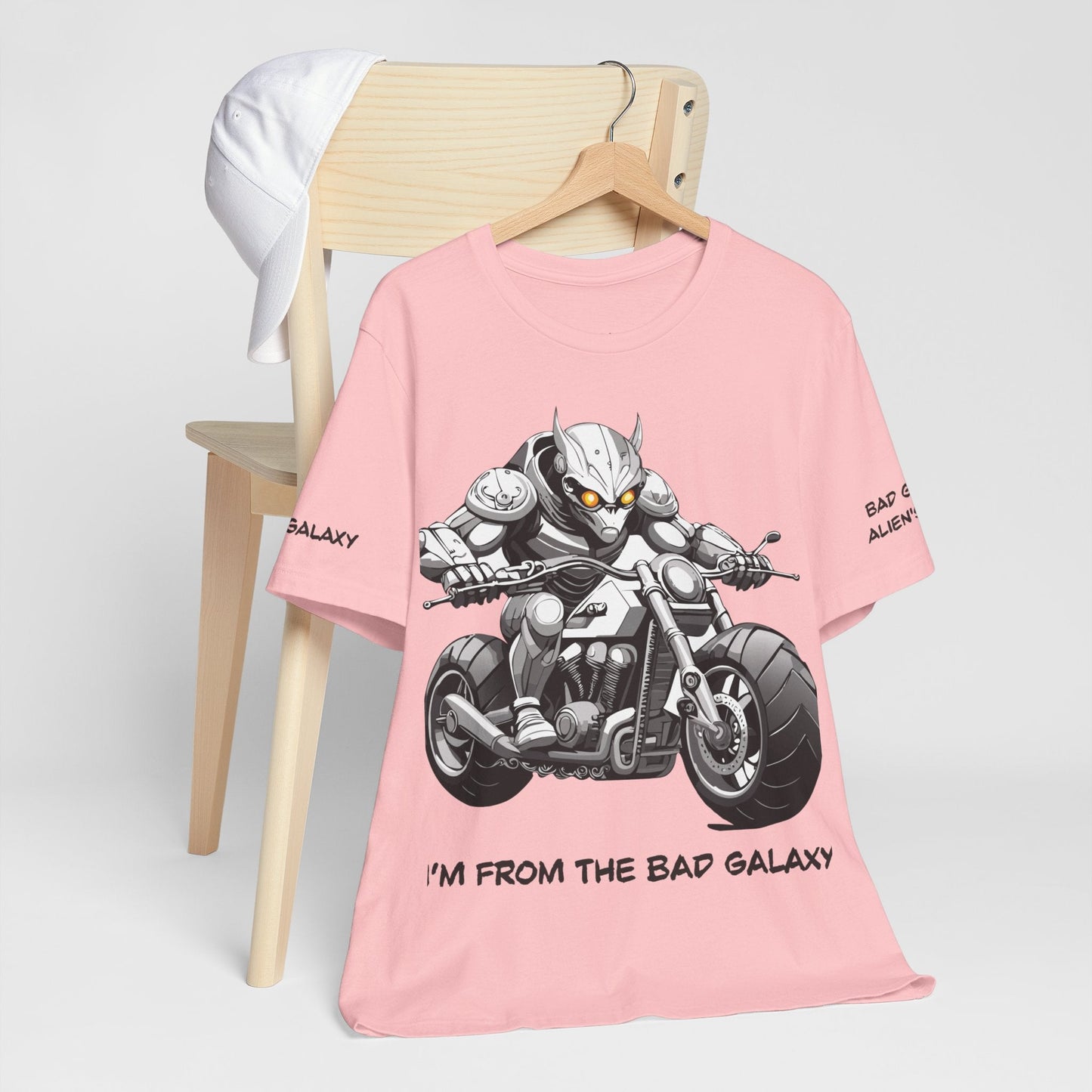 Alien Tee Shirt From Bad Galaxy USA Made To Order Cotton Tee With Eco Friendly Inks Now