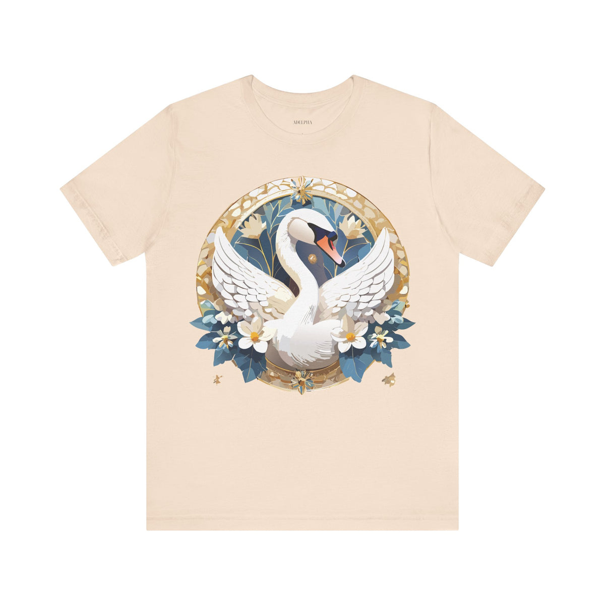 Medallion Graphic Unisex Cotton Bella+Canvas Tee with Art Design d45