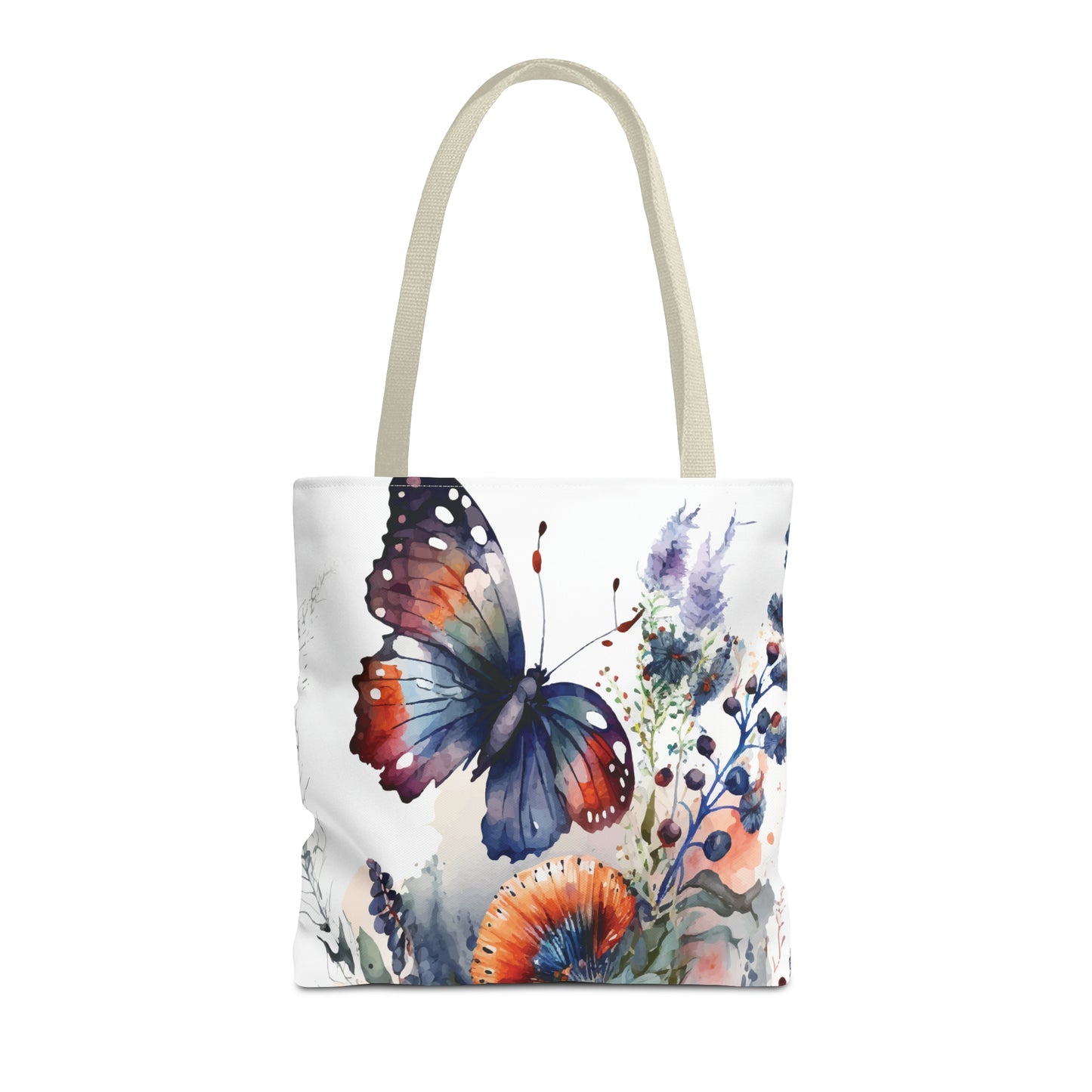 Canvas Bag with Butterfly Prints