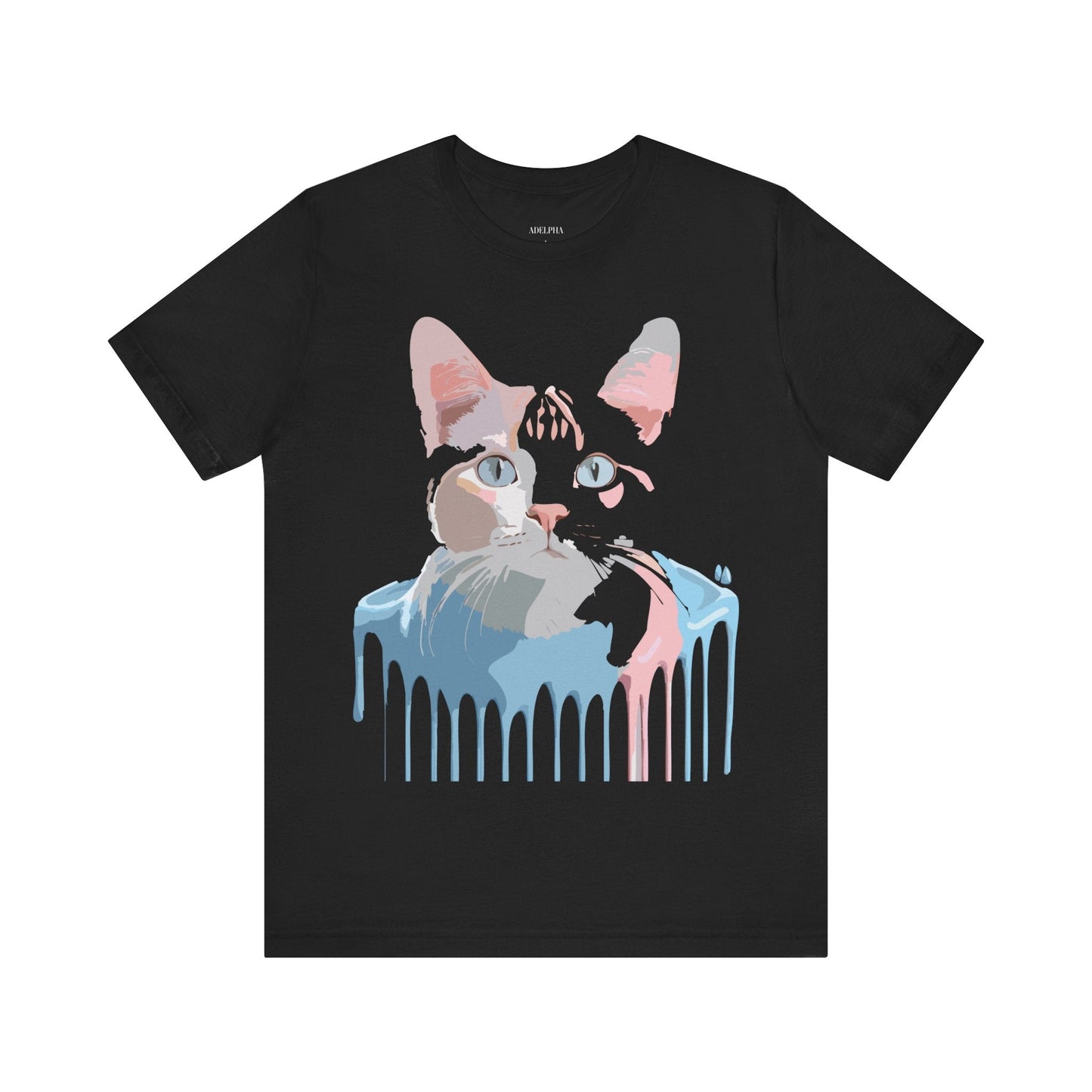 Cat Graphic T Shirt Unisex Short Sleeve Tee Vintage Inspired Artwork Adelpha