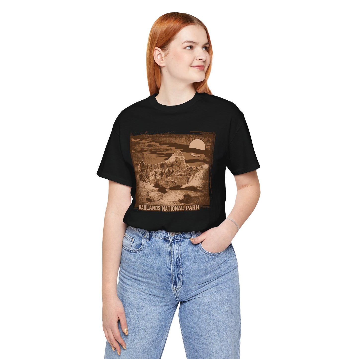 Badlands Retro Poster Graphic Design Tee, Badlands Shirt, Vintage Tees, Art Design T-Shirt, Graphic Tee, Retro Art Shirts