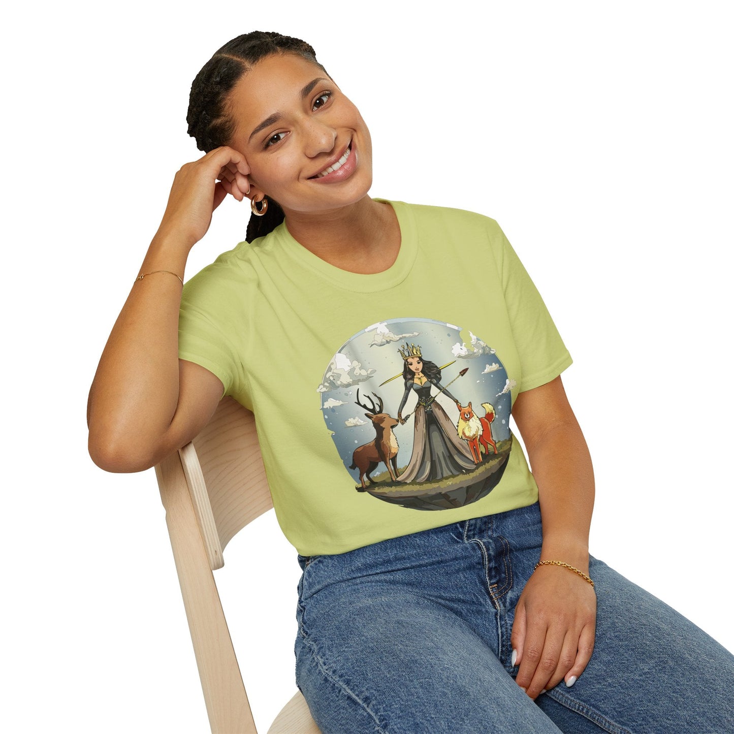 Womens Graphic T Shirt Art Design Tee Softstyle Gildan 64000 Cotton Comfort Fit Casual Wear