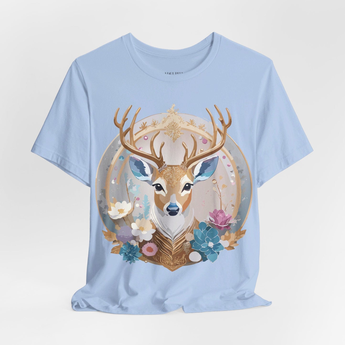 Medallion Graphic Unisex 100 Cotton Vintage Animal Medal Artwork Tee 72