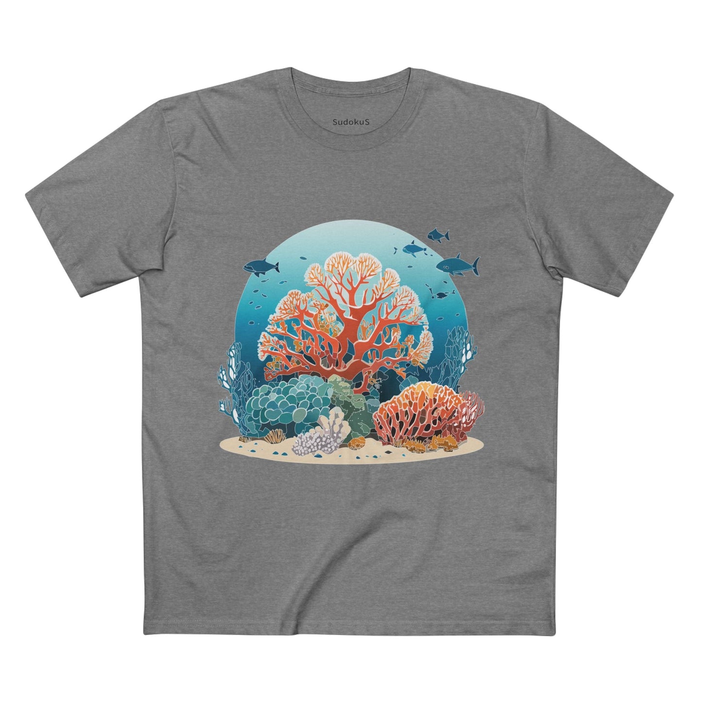 Ocean Coast Graphic Unisex 100 Cotton Staple Tee 3