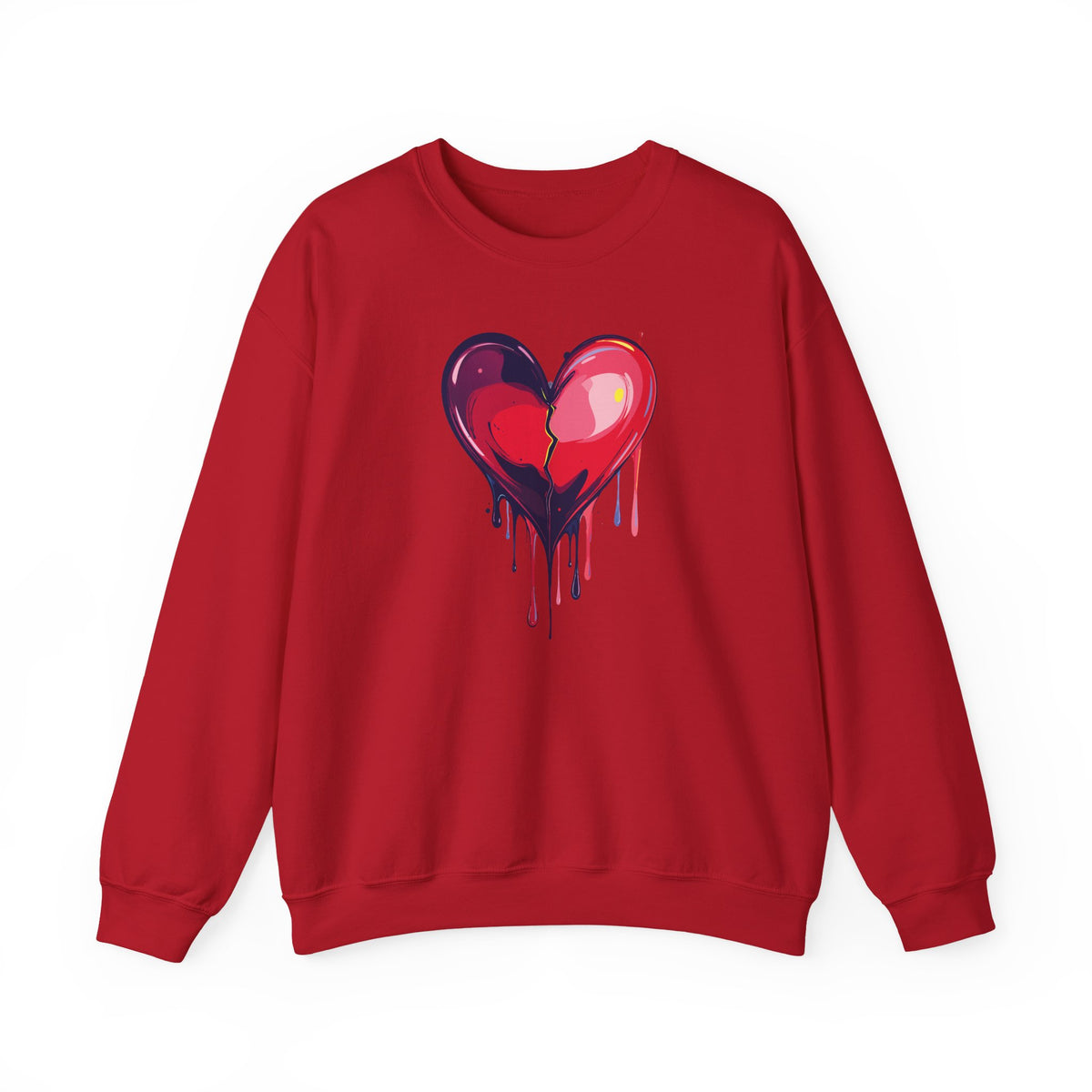 Big Red Heart Sweatshirt, Love Sweatshirt, Valentine's Day Sweatshirt, Heart Sweatshirt 118