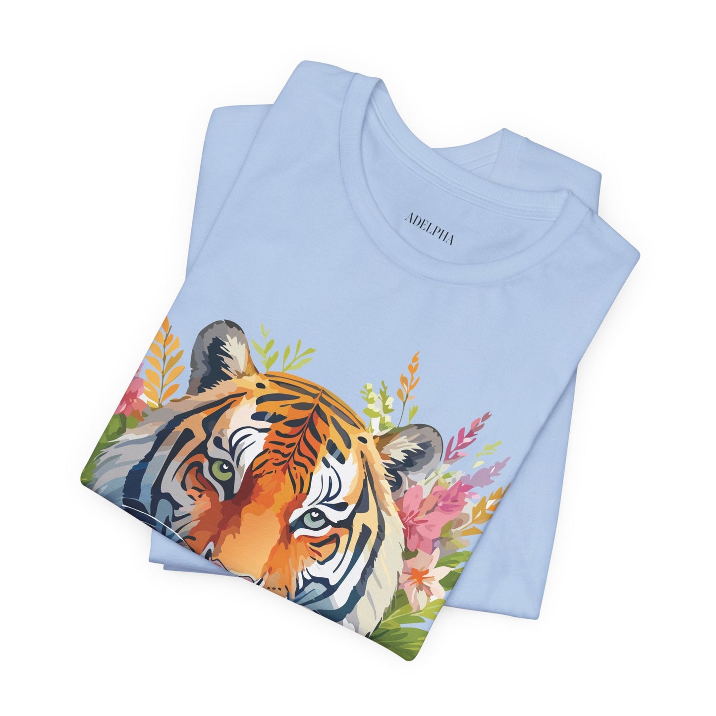 Tiger Graphic Tee Unisex Vintage Style Shirt With Original Adelpha Artwork Premium Quality