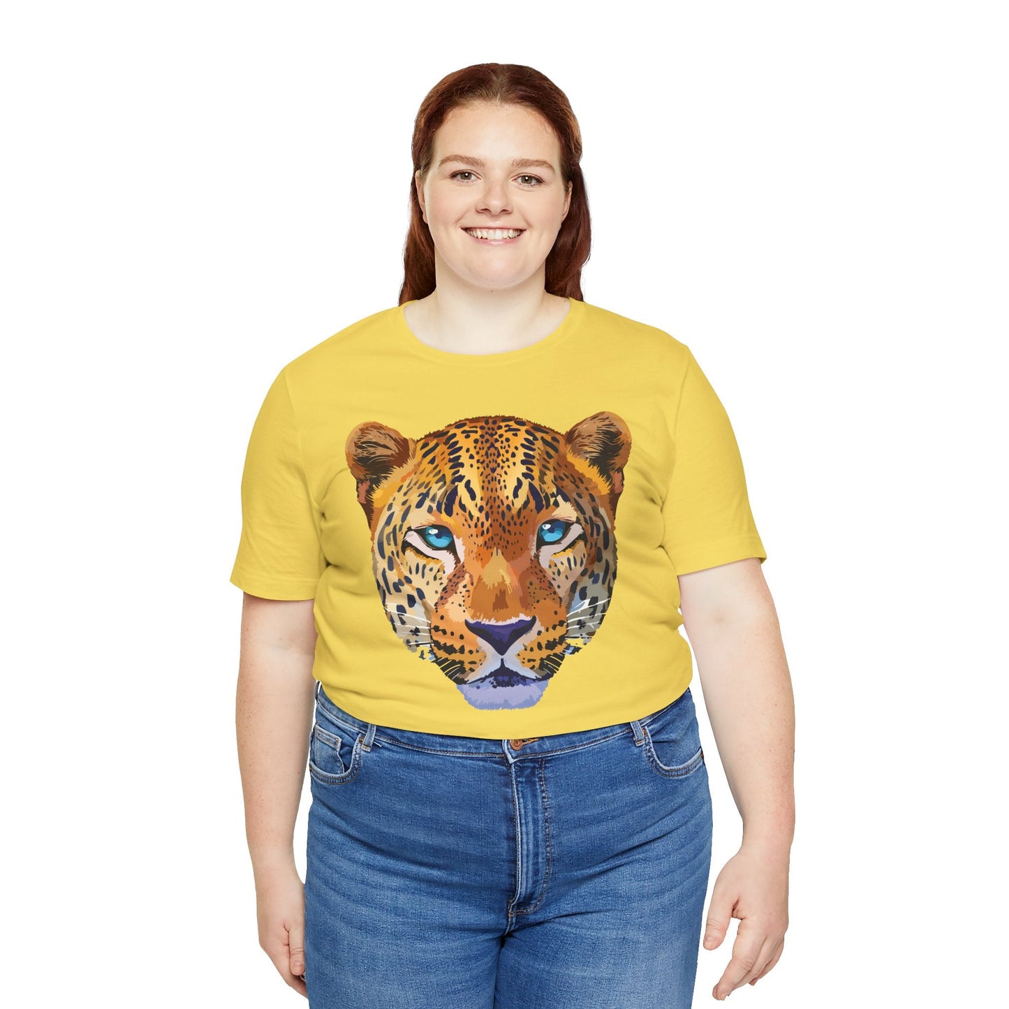 Unisex Animal Print Tee Shirt With Art Design Wild Animals Graphic Tee For Everyday Wear