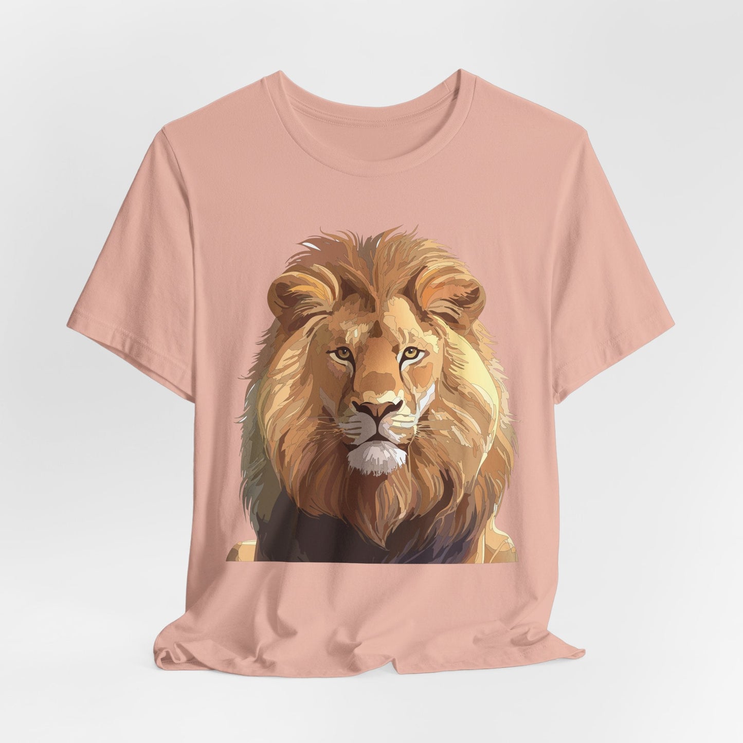 Unisex Animal Art Tee Shirt With Wild Animals Design Gildan 64000 Softstyle Cotton