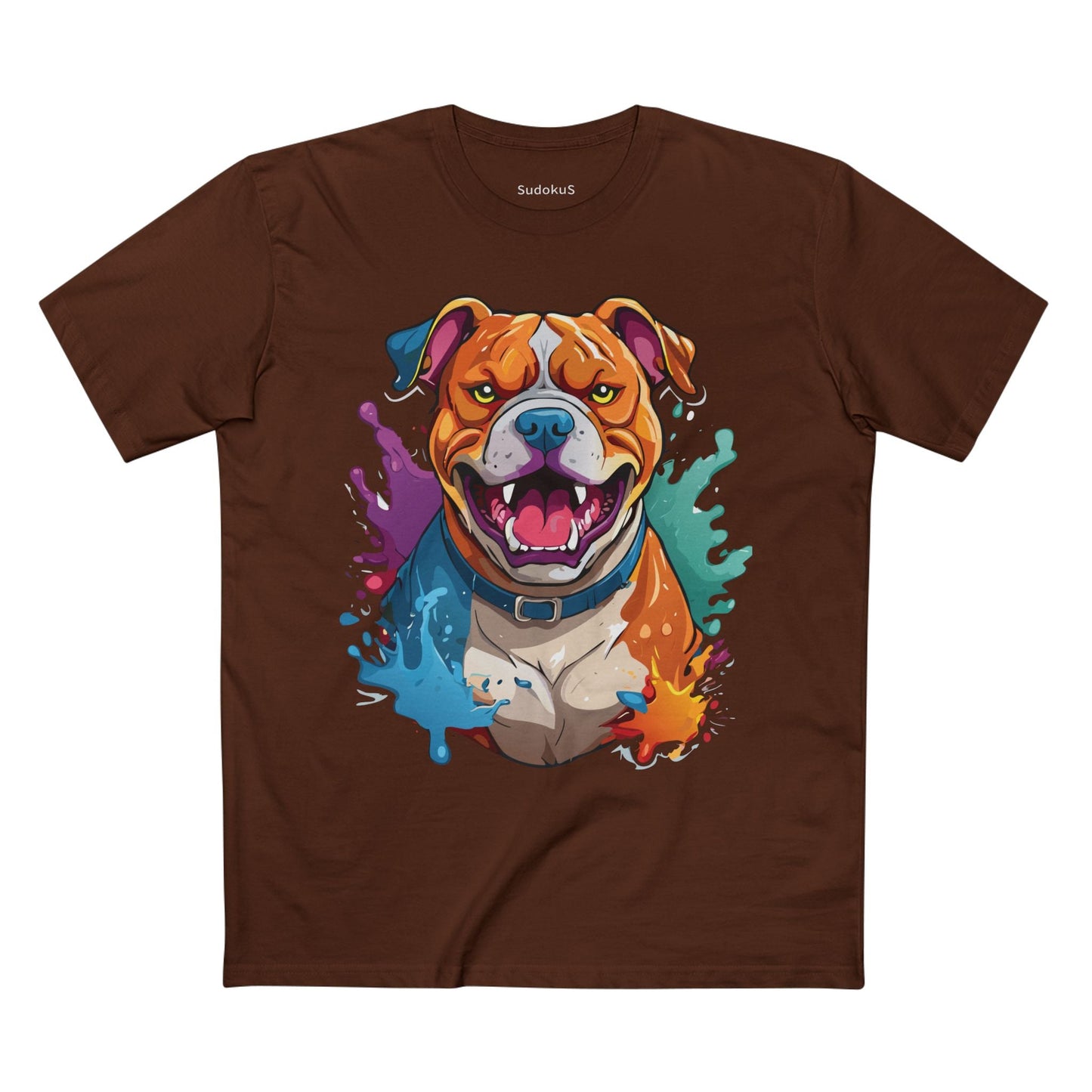 Dog Graphic Unisex 100 Cotton Staple Tee with Animal Design Artwork 34