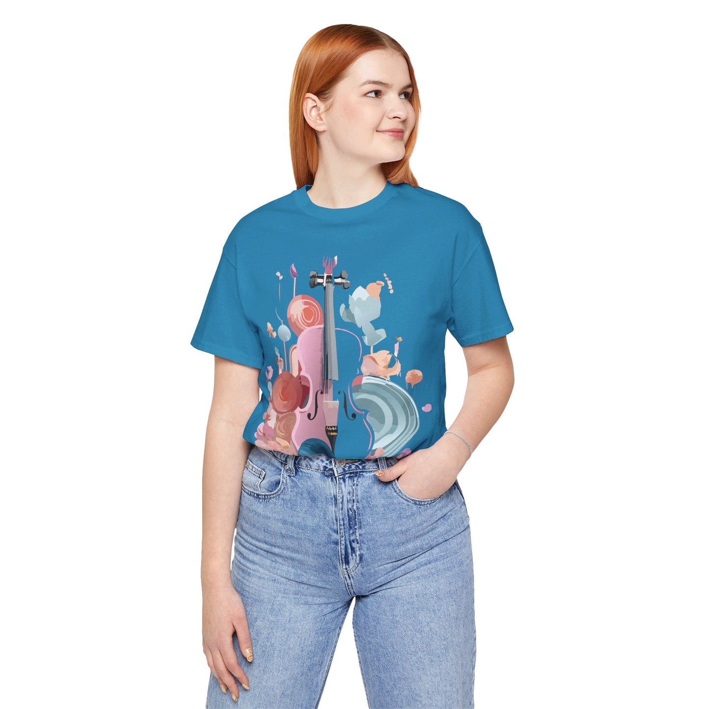 Adelpha Music Graphic T Shirt Unisex Short Sleeve Tee Vintage Inspired Artwork Edition