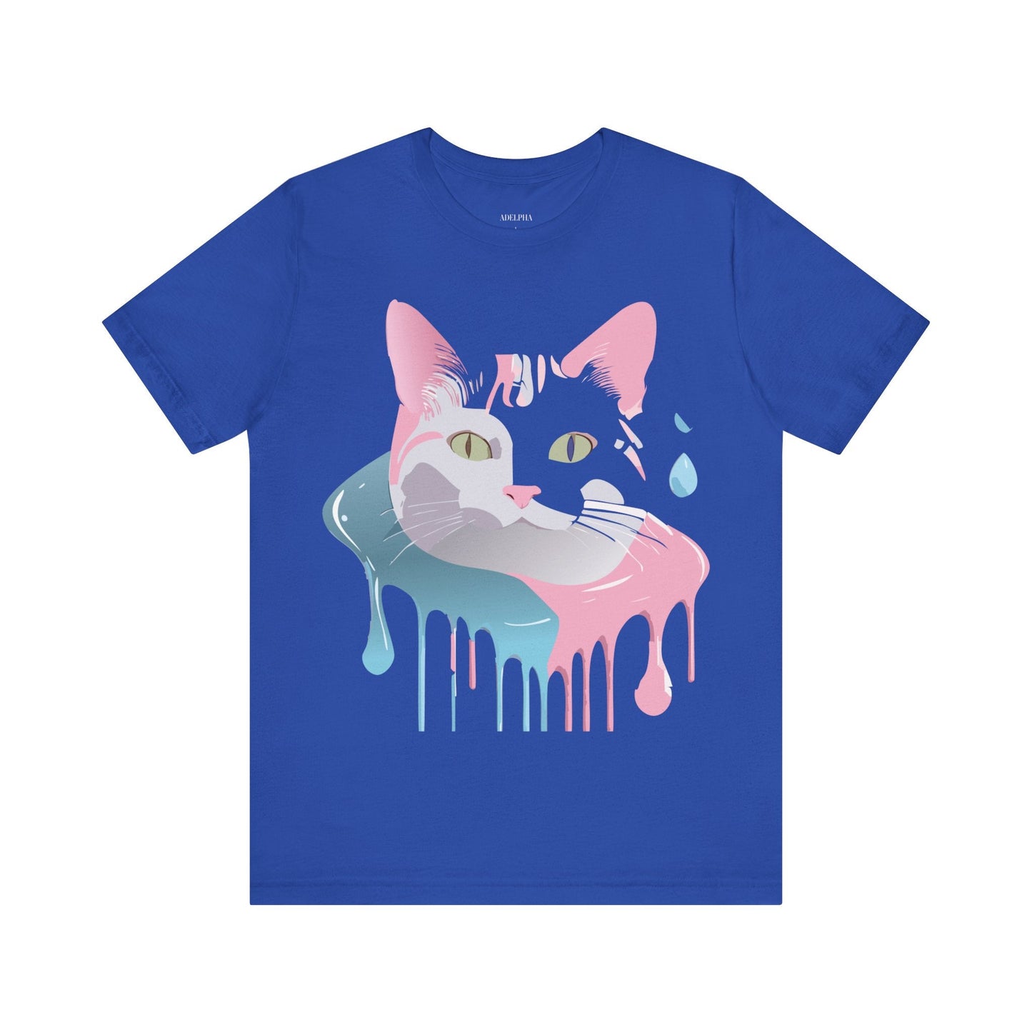 Cat Graphic Tee Unisex Short Sleeve T Shirt Adelpha Vintage Inspired Design