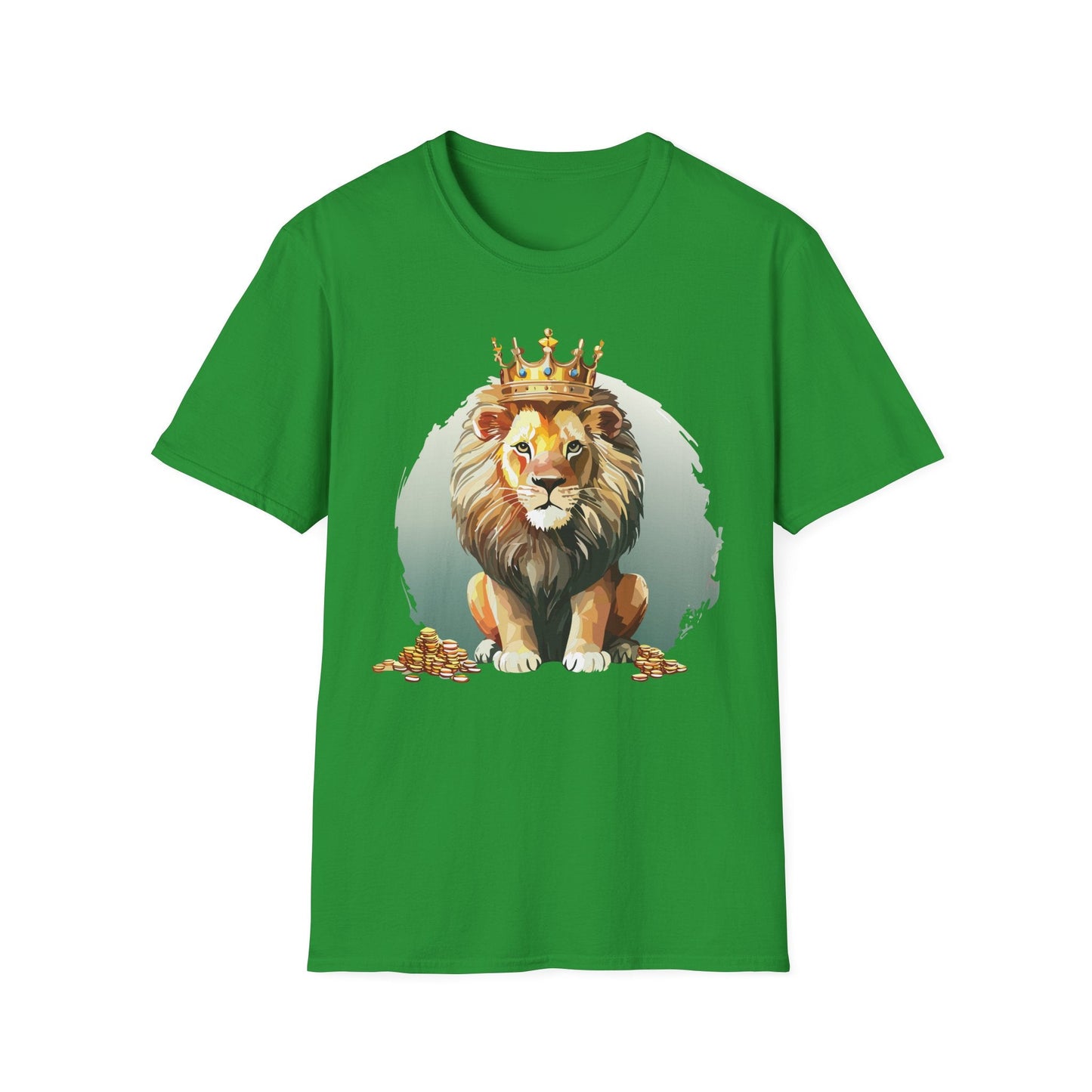 Unisex Lion Shirt Animal Tee Softstyle Gildan 64000 100 Percent Cotton Tee