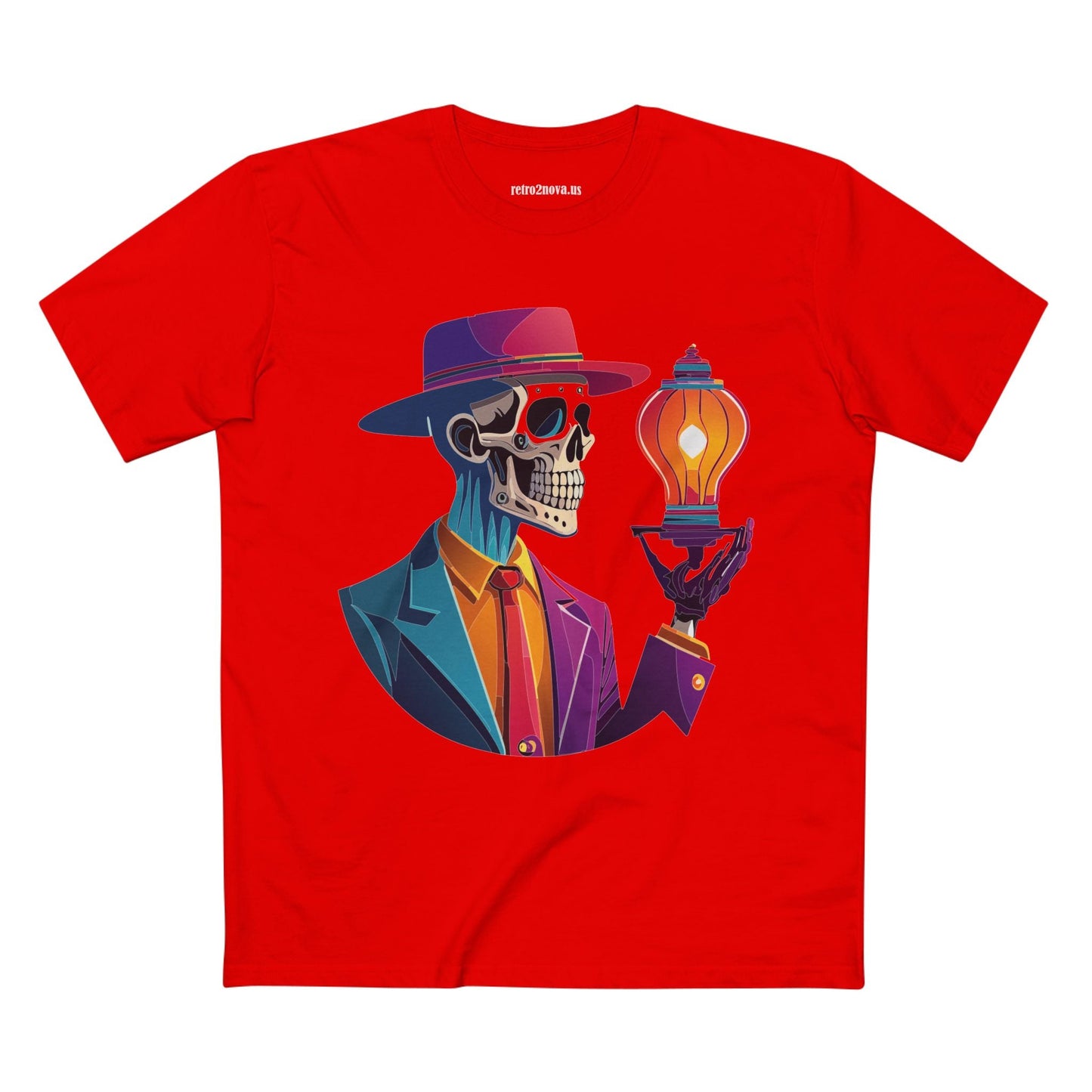 Skull Shirt Unisex Premium Cotton Tee with Original Art Design by Retro2Nova Collection